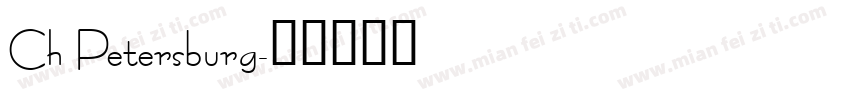 Ch Petersburg字体转换